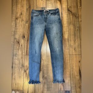 Zara Skinny Jeans Jeggings Embellished Size 6 Like New